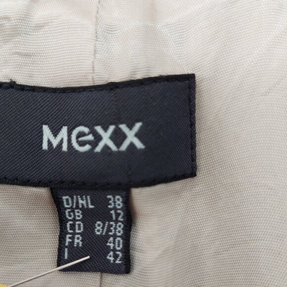 Mexx Light Olive Cotton Blend Skirt Blazer Suit Set,  Size 4 and 2 - Picture 2 of 12